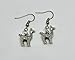 Handmade silver tone Llama Dangle earrings on french hook wire - Gift for Her - Alpaca Jewelry