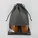Portable Traveling Shoe Organizer Storage Bags with Draw string Closure, View Window, Two Size & Colors, Cute & Durable, Pack of 5