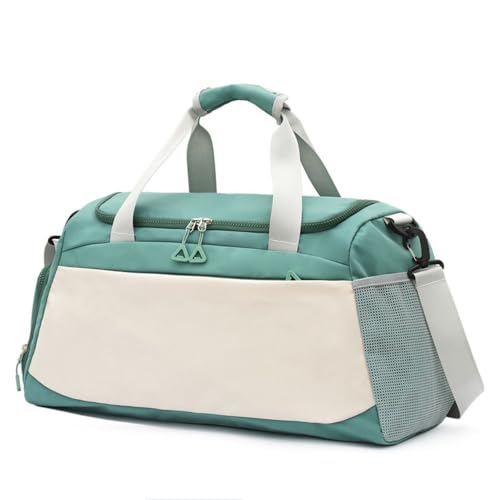 Image of CAVALO - Be Unique Travelling Bags for Luggage Muti- Pocket Sports Duffle Bags for Men and Women with Wet Pocket & Shoe Compartment Weekender Overnight Gym Bags for Women (Green)