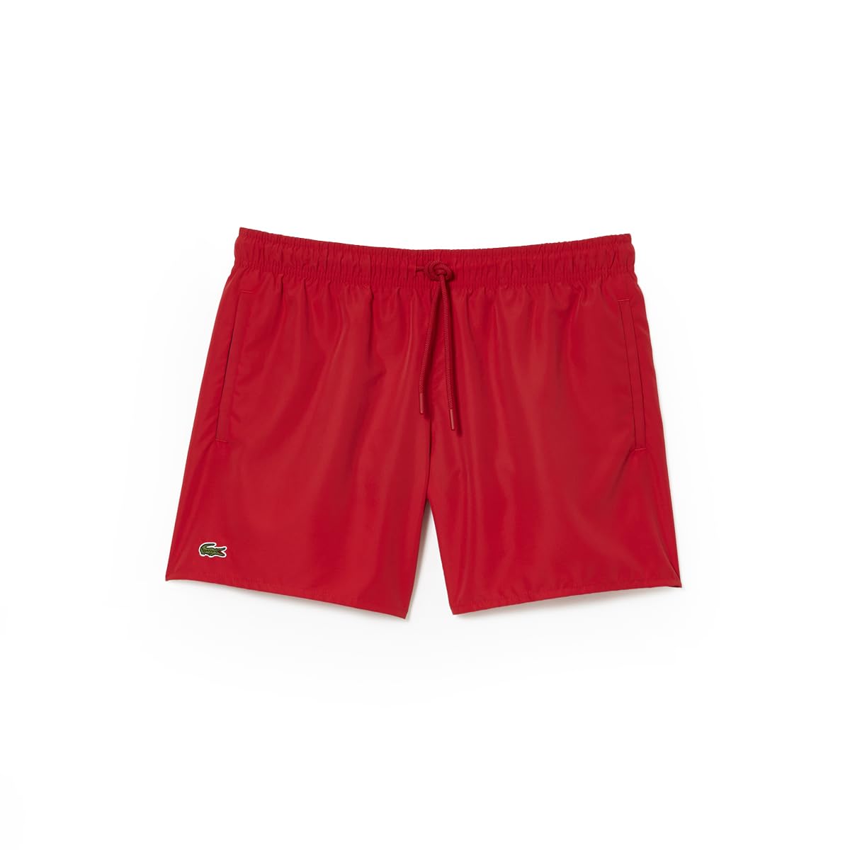 LacosteMen's Standard Solid Elastic Waist Swim Trunks