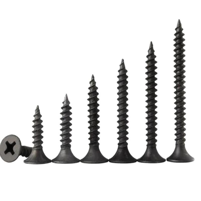 Image of Rely⇒VP INDUSTRIES (Pcs-100) No.6x19 mm Drywall Gypsum Screws - Sharp Point Self-Tapping Carbon Steel for Wood, Gypsum Board, Plywood, Plasterboard, Furniture & Cabinets