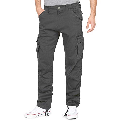 Preisvergleich Produktbild Finchman F1001E Herren Cargo Hose Lang Trousers Pant Dunkelgrau Gr 40