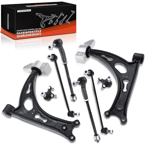 Frankberg 10x Kit de Bras de Suspension Avant Compatible avec Golf Plus 5M1 521 All Moteurs 2004-2013 A3 8P1 All Moteurs 2003-2012 Leon 1P1 All Moteurs...