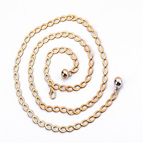 High Waist Belts for Women Fashion Waistbands All-Match Belt for Party Jewelry Dress Waist Metal Chain Belts (Color : E, Size : 1)