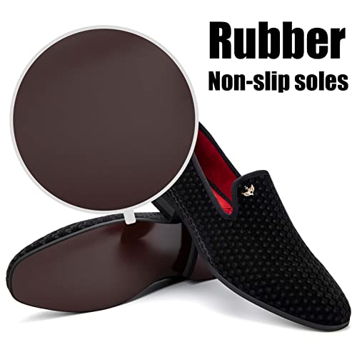Image of JITAI Men's Dress Shoes - Casual Rubber & Leather Loafers for Men - Fashion Business Formal Wear