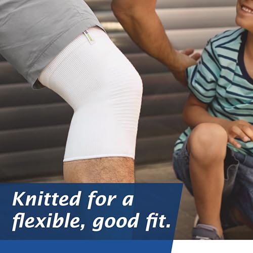 Image of Actimove Everyday Supports Mild Knee Support - Mild Support, Lightweight, Easy to Apply for Slightly Swollen and Aching Knees - White, X-Large