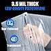 Weather-All General Construction Plastic Sheeting 10' x 25' (500 sq ft), Pack of 2 – USA-Made 3.5 mil Low-Density Plastic Sheeting for Painting, Vapor Barrier, Durable, Waterproof, and Multi-Purpose
