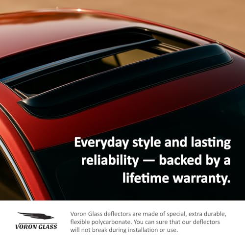 Image of Extra Durable Sunroof Visor Wind Deflector for Sun /Moonroof (35.6 inch inch) - Universal Sunroof Deflector Tool-Free Install - SR11005