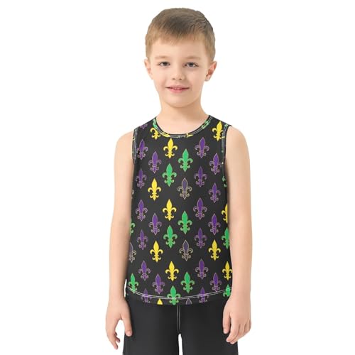 Mardi Array Black Boys Tank Tops Toddler Boys' Assorted Sleeveless Tank Tops for Summer,3T2