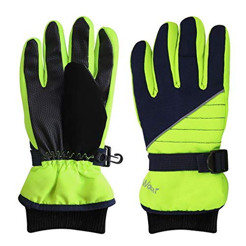 Kids Winter Gloves - Snow & Ski Waterproof Youth Gloves for Boys & Girls