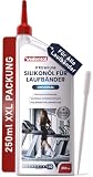 Silikonöl Laufband Öl 250 ml, universell einsetzbar für Walking Pad & Fitnessgeräte, 100% reines Premium Schmiermittel mit Dosierspitze und Pipette für leisen, geschmeidigen Lauf