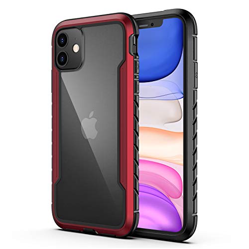 Aodh Compatible with iPhone 11 Case, Clear iPhone 11 Cases with Edge Shockproof Protection, TPU Protective Case for Apple iPhone 11 6.1 Inch (Red) (V-AOD-11-02)