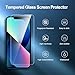 NEW'C 3 Pack Designed for iPhone 14,iPhone 13,iPhone 13 Pro Screen Protector (6.1 inches),Tempered Glass with easy installation tool included,Case Friendly Ultra Resistant