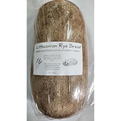 European Style 100% Rye Bread & Lithuanian Rye Bread (1 Loaf Each)