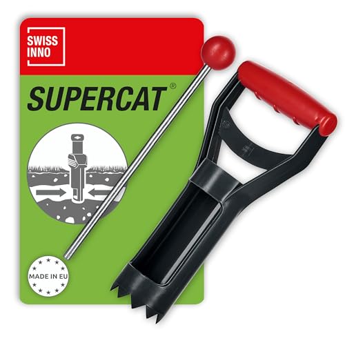 SWISSINNO Zubehör-Set für Wühlmaus-Falle: 25cm rostfreier Suchstab, 6cm Spezial-Lochstecher mit Kunststoffgehäuse, Europäisches Design, einfach zu bedienen - 1 Zubehörset