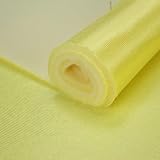 Tela rasete foamizada brillo satinado – 150 cm ancho | Carnaval, cosplay, escenografía, manualidades | 100% poliéster | tres capas – por metros (AMARILLO, 1 METRO)