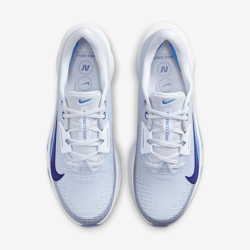 Nike Infinity Tour 2 Golf Shoes (FD0217-001, Football Grey/Game Royal/Photo Blue) Size 124