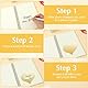 JIYIN 6 Stück Groß Rubbelaufkleber, 27×20cm Rubbellose selber machen Gold Rubbel Etiketten DIY Rubbellose Selbstklebendes Rubbeletikett Rubbellos Aufkleber für Gutschein Adventskalender Geschenke