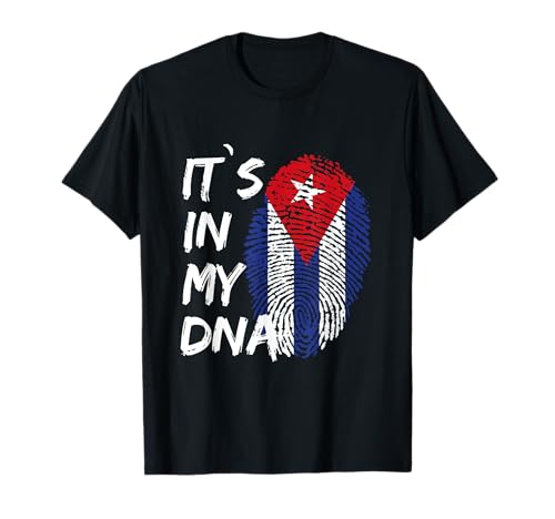 It's In My DNA Cuba Flag Cuba Camisetas Para Mujer Bandera Cubana Camiseta