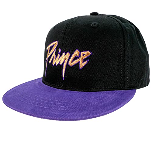 Casquette de baseball Prince homme noire avec logo doré élégant