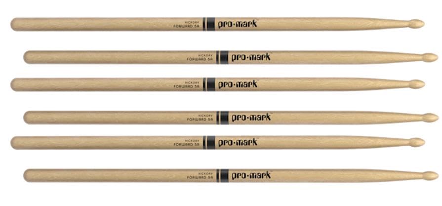 3 Pack Baquetas Promark American Hickory 5A Oval Tip miniatura 1