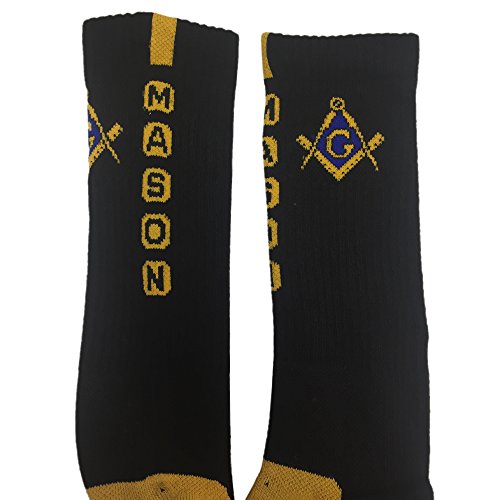 Masons Masonic Dry Fit Socks - Black Color Free Masons2