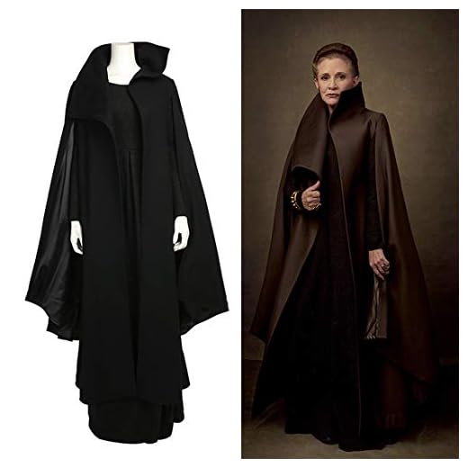 Rubyonly Star Wars 8 Traje de Cosplay la Princesa Leia Mujeres determinadas Deluxe Traje Negro Completa Trajes para Mujeres,XL