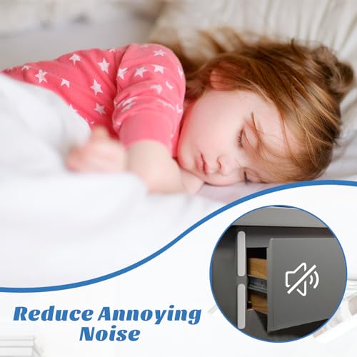 SUBTAVIK 22 Stück Möbelpuffer, transparente Schranktürpuffer aus Silikon, Selbstklebende Schrankpuffer 6,3 cm/15 cm/3,5 cm, Möbelpufferstreifen, transparente Stoßpolster für Möbel- und Türschutz