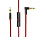 Haoos New 2.0 Version Replacement Cable for Beats by Dr. Dre Headphone Solo 2/3 HD/Studio/Pro/Detox/Wireless,Cord Extension with Talk Control-Compatible for Samsung S8 LG V20 G6 iPhone6S(Red)