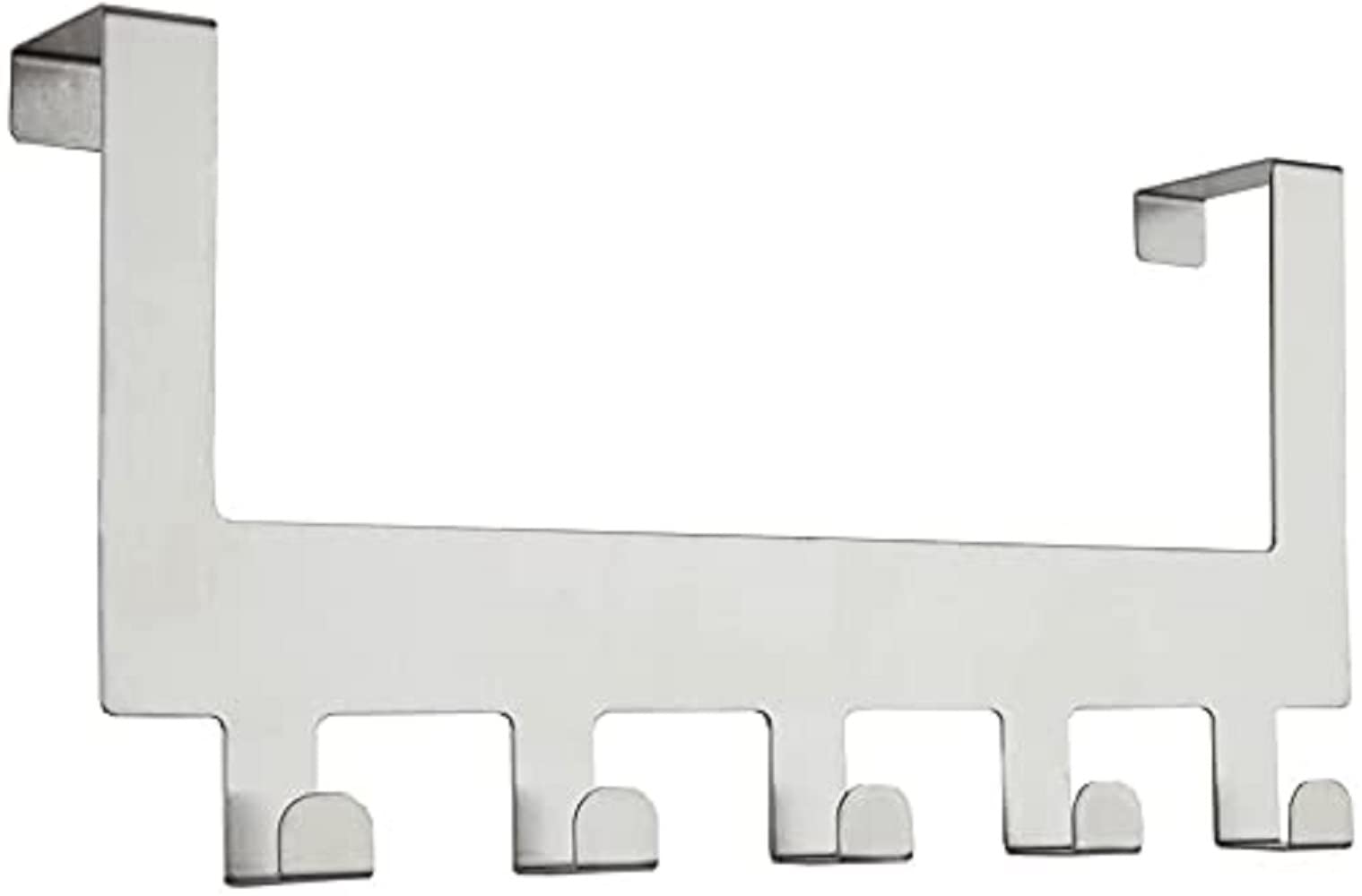 AKRIZA Door Hanger for Cloth Hanging Over The Door Hook with 5 Hooks Portable Stainless Steel Hooks for Home Office Accessories (Stainless Steel 5 Hook, 2) (B0B1PQYQ8K) Amazon Price History, Amazon Price Tracker