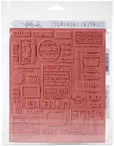 Tim Holtz Cling Stamps 7"X8.5"-Field Notes, 7.51 cm x 0.26 cm - Image 2