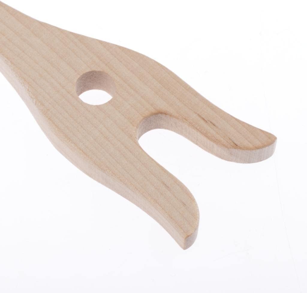 2 Piece Wood Knitting Fork Lucet Tool for Making Laces,