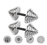 click2go Cast Iron Adjustable Dumbbells Weight Set Dumbbell Barbell Set (110LB/66LB), Adjustable...