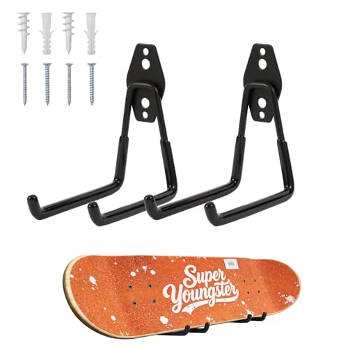 DICAFU 2 Pack Skateboard Wall Mount Hanger Rack - Skateboard