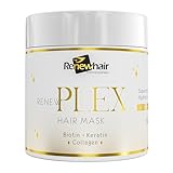 RENEW HAIR PROFESSIONAL RenewPlex Hair Mask – Biotin, Keratin & Collagen – Deep Repair & Hydration – Vegan Formula – 500g