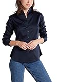  eterna Langarm Bluse Modern Classic unifarben
