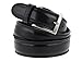 La Bottega del Calzolaio Cintura uomo in pelle nera classica con impuntura artigianale made in Italy 3,5 cm (115 cm (46/48-48/50 EU))