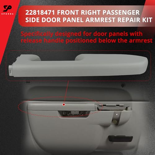 SPORDA 22818471 Door Panel Armrest Repair Kit, Grey by SPORDA - Used condition - Image 3