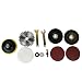 5/7/12 Pieces Angle Grinder Accessories Polishing Discs Set,Polishing Disc Kitfor Sanding Carving Shaping Polishing Woodworking Cutter Tool Silver