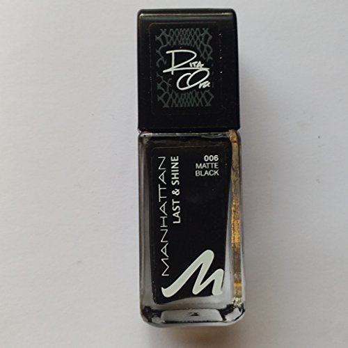 Manhattan Collections Even Angels Have A Dark Side Last & Shine Nail Polish Nr.006 Matte Black 10 ml