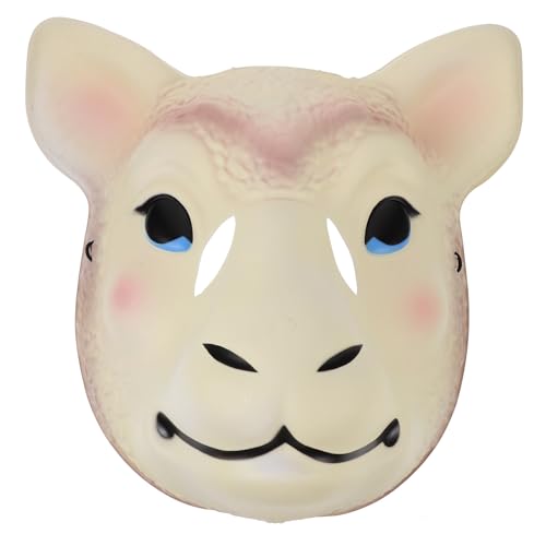 Masque de mouton réaliste Halloween accessoire déguisement beige Milisten