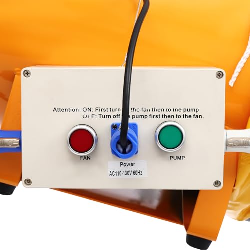 Máquina portátil de espuma para fiestas de 520 W, cañón de espuma con trípode ajustable (60,5-94,5 cm), salida de aire de 65 m3/min, ventilador de 30 cm y alcance de pulverización de 5-6 m para niños y reuniones. miniatura 7