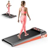 Under Desk Treadmill, Walking Mat with Incline pad, 2.5HP Portable Compact Treadmill for Home Office, Small Mini Walking Treadmill Pad with Remote & 3 in 1 Led Display, 265 Lbs Weight Capacity