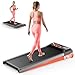 Under Desk Treadmill, Walking Mat with Incline pad, 2.5HP Portable Compact Treadmill for Home Office, Small Mini Walking Treadmill Pad with Remote & 3 in 1 Led Display, 265 Lbs Weight Capacity
