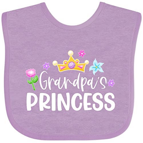 inktastic Grandpa's Princess Crown and Flowers Baby Bib