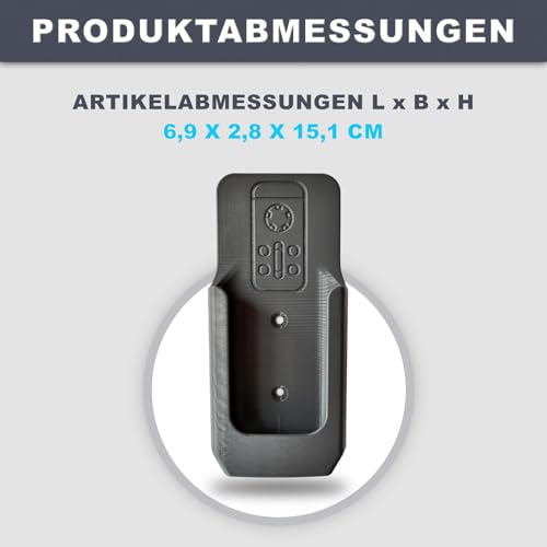 3D-Druck Camper Halterung passend für Truma Mover XT/SE/XT L/XT2/XT4/Go2 RH2 Fernbedienung - Schwarz (Schiefergrau)