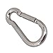 CNBTR Spring Snap Hook M4 40mm 304 Quick Link Ring Stainless Steel Multifunctional Pack of 50