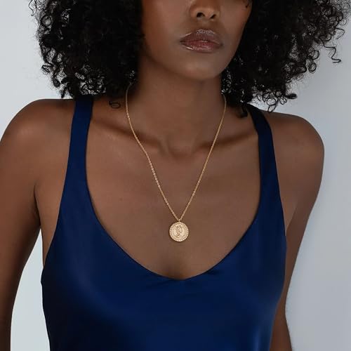 BENEIGE Gold Necklace For Women 14K Gold Plated Cubic Zirconia Charm Necklaces Pendant Jewelry Gifts3