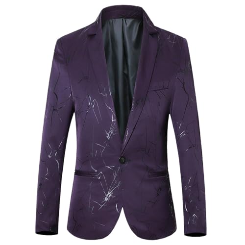 Blazer décontracté homme avec coupe ajustée moderne et fermeture un bouton automne