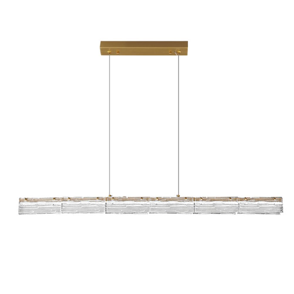 Lustre en cristal de luxe LED pour éclairer une grande table de salle